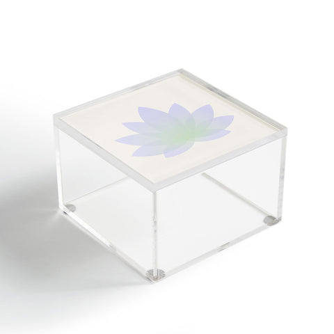 Colour Poems Minimal Lotus Flower V Acrylic Box