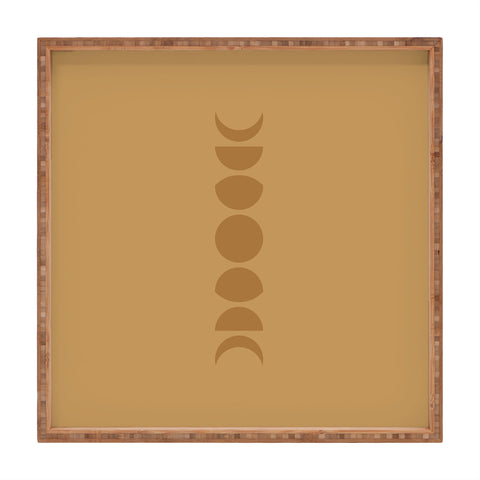 Colour Poems Minimal Moon Phases Camel Square Tray