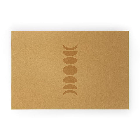 Colour Poems Minimal Moon Phases Camel Welcome Mat