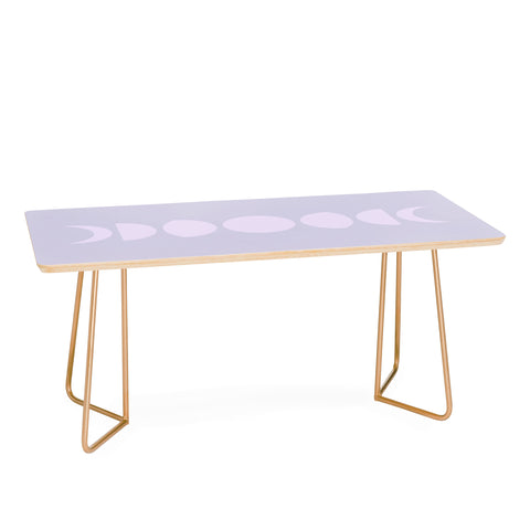 Colour Poems Minimal Moon Phases Lilac Coffee Table