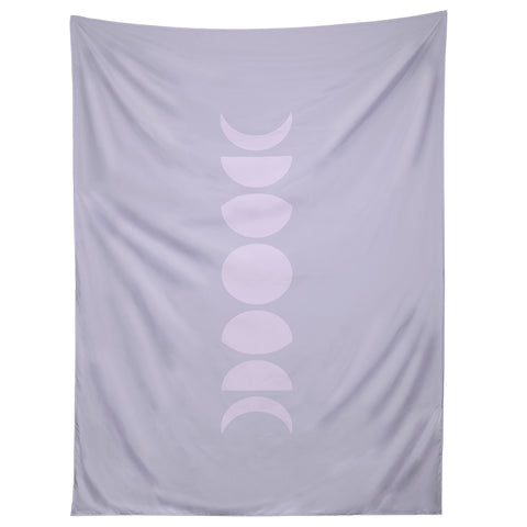 Colour Poems Minimal Moon Phases Lilac Tapestry