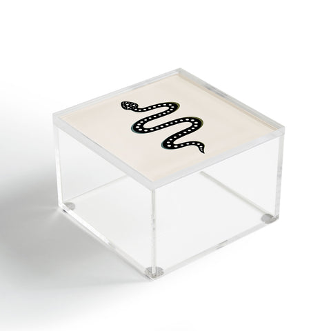 Colour Poems Minimal Snake Black Acrylic Box