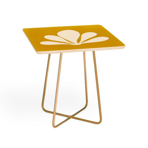 Colour Poems Minimal Tropical Plant Yellow Side Table