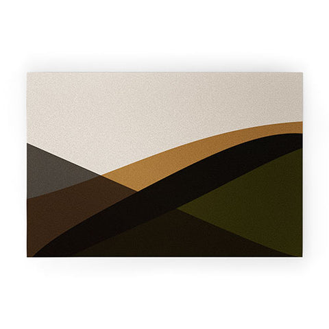 Colour Poems Minimal Waves Natural Welcome Mat