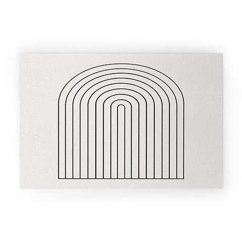 Colour Poems Minimalist Arch III Welcome Mat