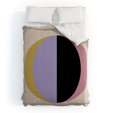 Colour Poems Mod Circle Abstract II Comforter