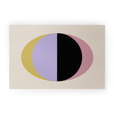 Colour Poems Mod Circle Abstract II Welcome Mat