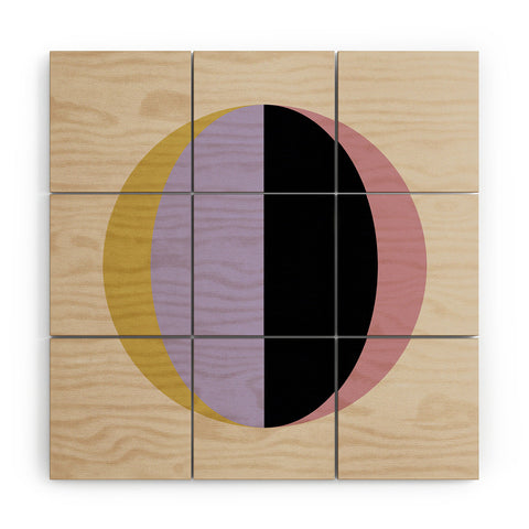 Colour Poems Mod Circle Abstract II Wood Wall Mural