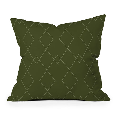 Colour Poems Moroccan Minimalist V Outdoor Throw Pillow