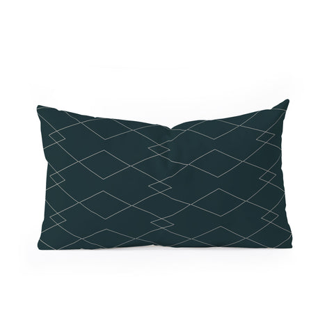 Colour Poems Moroccan Minimalist XII Oblong Throw Pillow