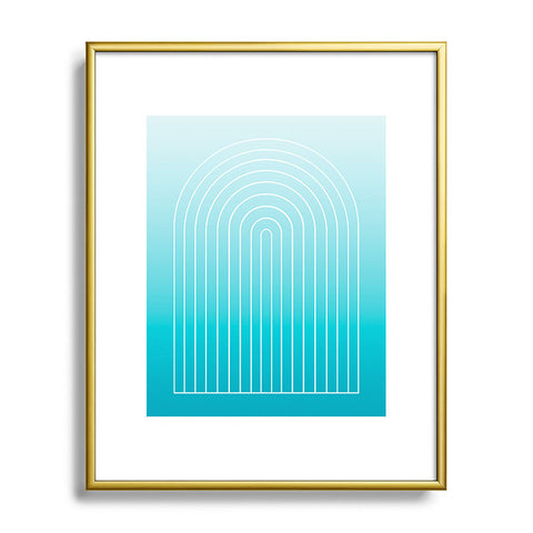 Colour Poems Ombre Arch III Metal Framed Art Print