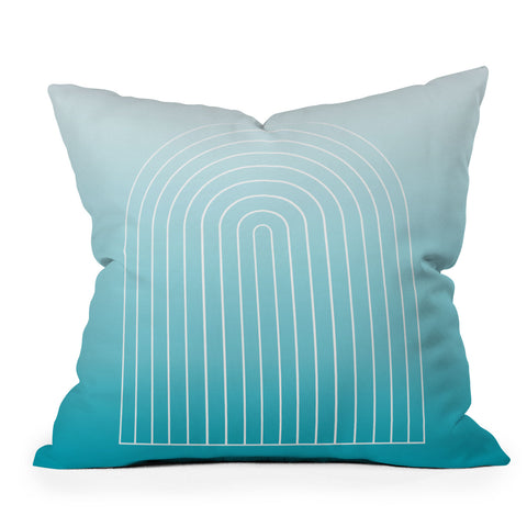 Colour Poems Ombre Arch III Throw Pillow