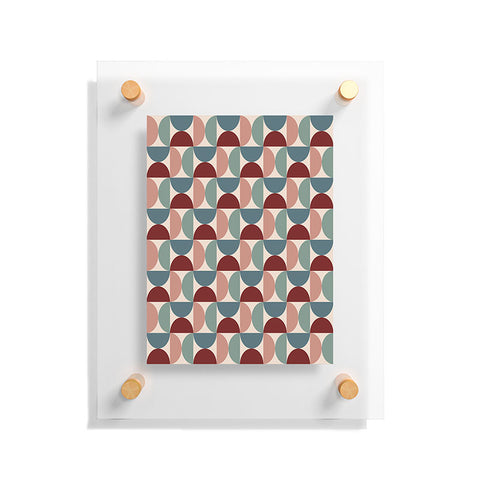 Colour Poems Patterned Geometric Shapes CCX Floating Acrylic Print
