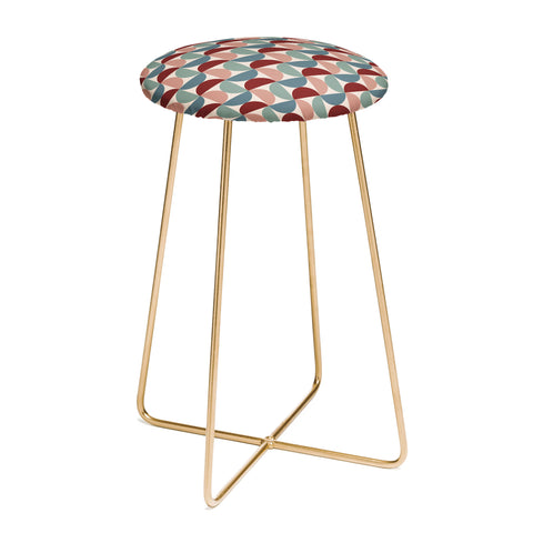 Colour Poems Patterned Geometric Shapes CCX Counter Stool