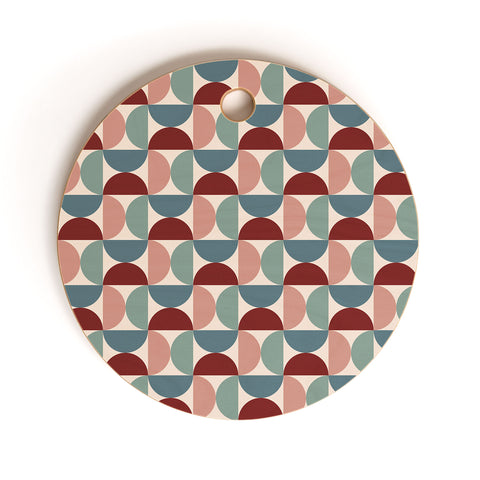 Colour Poems Patterned Geometric Shapes CCX Cutting Board Round