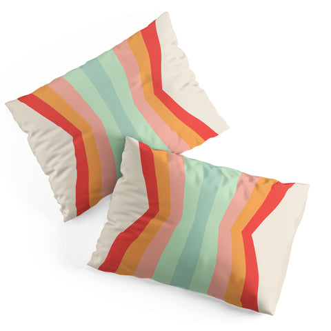 Colour Poems Retro Stripes Reflection II Pillow Shams
