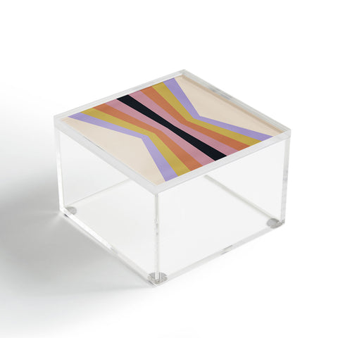 Colour Poems Retro Stripes Reflection IV Acrylic Box
