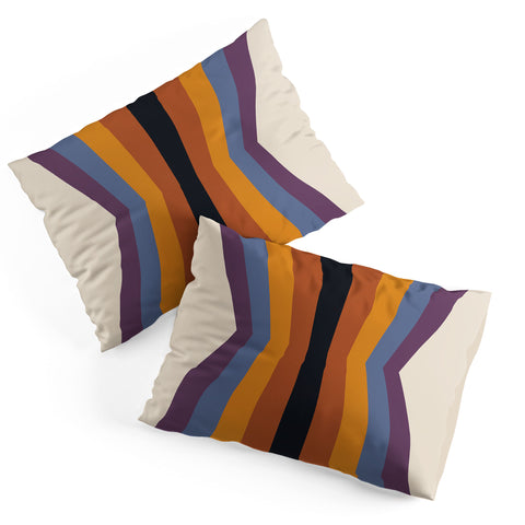 Colour Poems Retro Stripes Reflection Pillow Shams