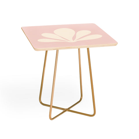 Colour Poems Tropical Plant Minimalism Pink Side Table