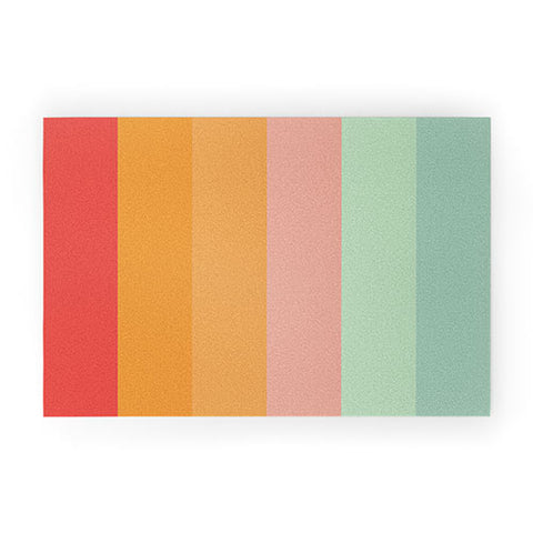 Colour Poems Vintage Rainbow III Welcome Mat