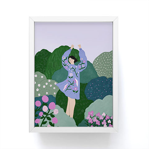 constanzaillustrates Floral Dreams I Framed Mini Art Print