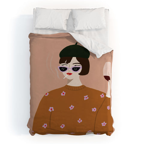constanzaillustrates French Girl Duvet Cover