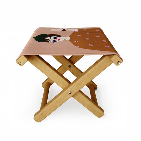 constanzaillustrates French Girl Folding Stool