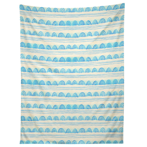 Cori Dantini Blue Scallops Tapestry