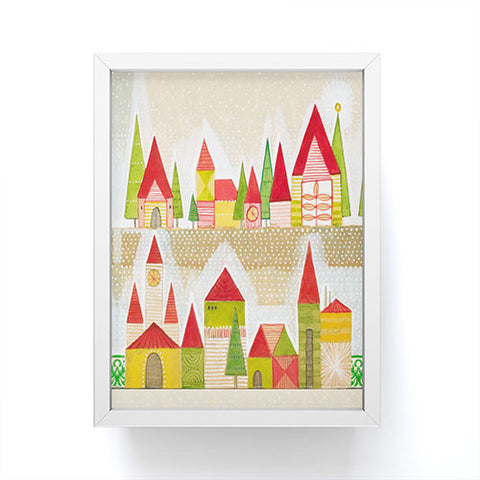 Cori Dantini Christmas Village Framed Mini Art Print
