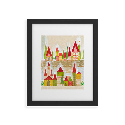 Cori Dantini Christmas Village Framed Art Print