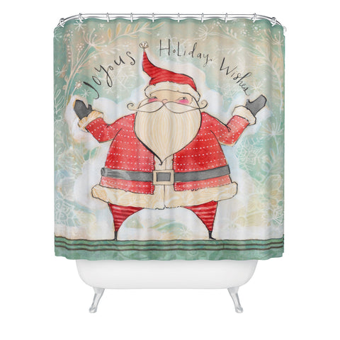 Cori Dantini Joyous Holiday Wishes Shower Curtain