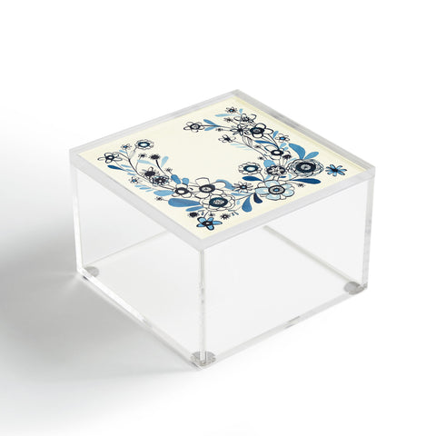 Cori Dantini modern delft floral Acrylic Box