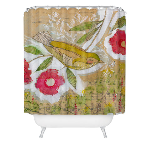 Cori Dantini Sweet Meadow Bird Shower Curtain