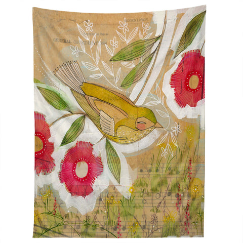 Cori Dantini Sweet Meadow Bird Tapestry