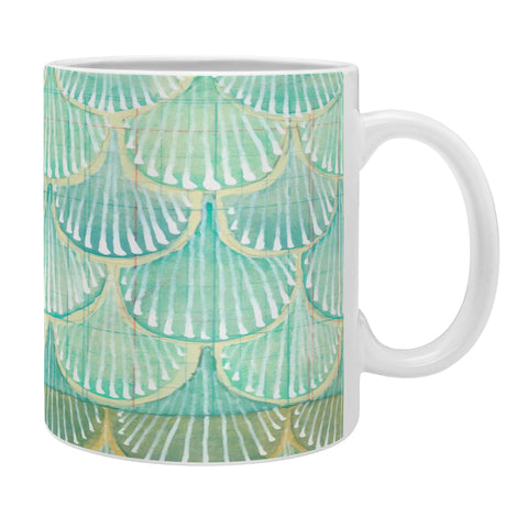 Cori Dantini Turquoise Scallops Coffee Mug