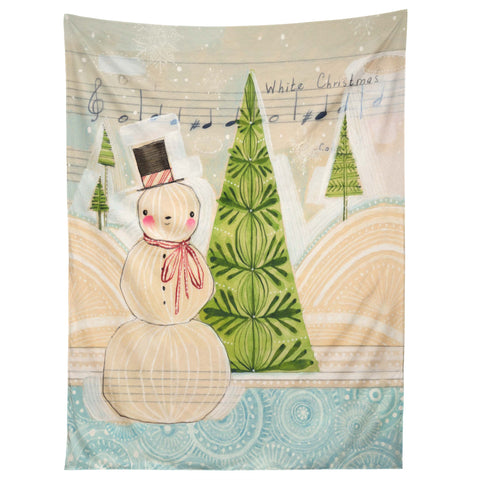 Cori Dantini White Christmas Tapestry