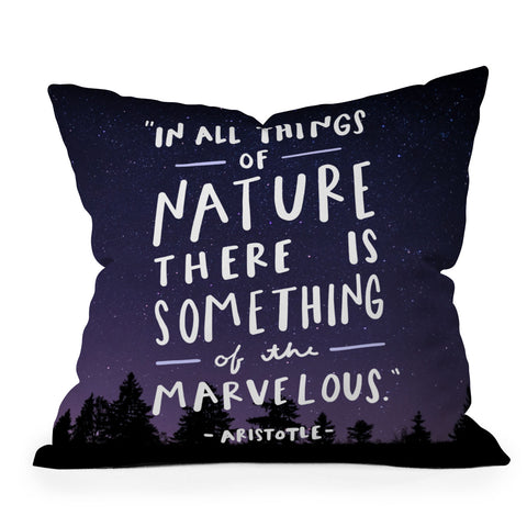 Craft Boner Marvelous Nature Throw Pillow