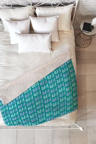 Craft Boner Nah pattern Fleece Throw Blanket