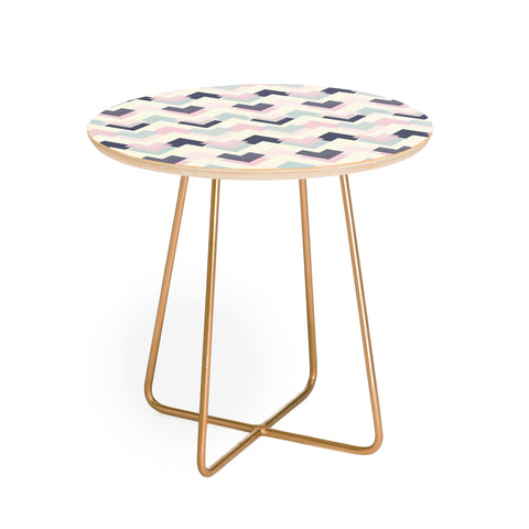 CraftBelly Bright Angles Round Side Table