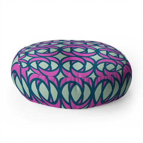 CraftBelly Mod Rose Hibiscus Floor Pillow Round