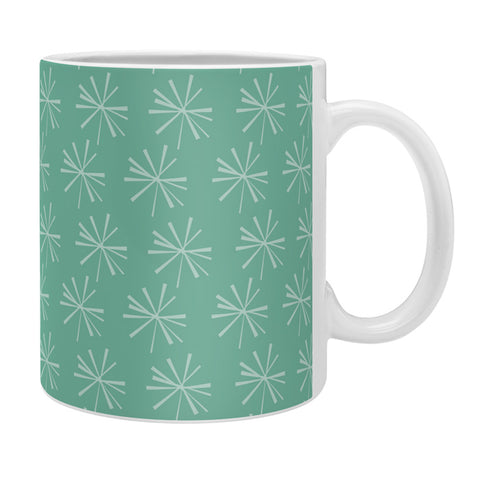 CraftBelly Snowflake Teal Coffee Mug