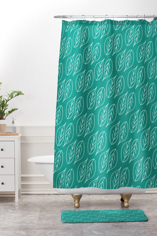 CraftBelly Topiary Forest Shower Curtain And Mat