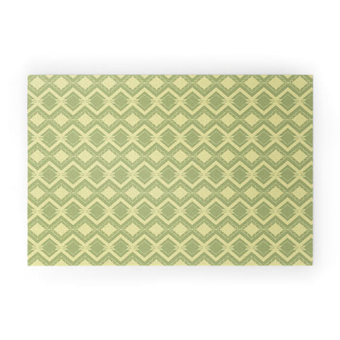 CraftBelly Tribal Olive Welcome Mat