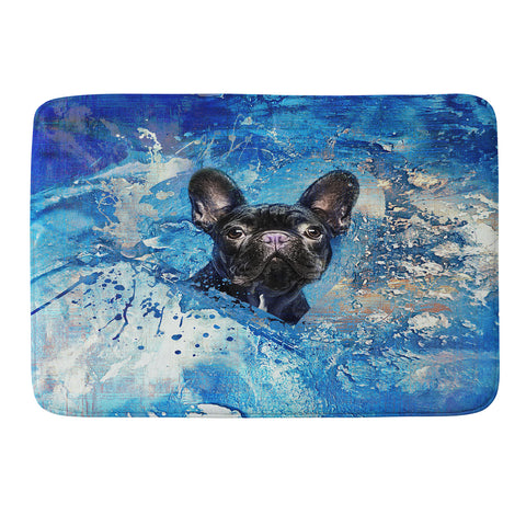 Creativemotions French Bulldog Frenchie Dog Memory Foam Bath Mat