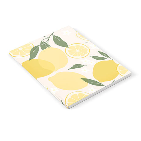Cuss Yeah Designs Abstract Lemon Pattern Notebook