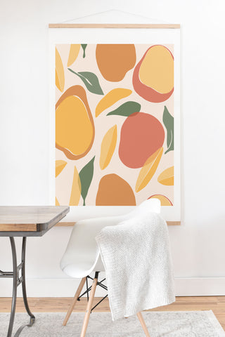 Cuss Yeah Designs Abstract Mango Pattern Art Print And Hanger