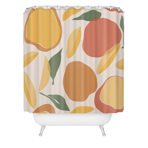 Cuss Yeah Designs Abstract Mango Pattern Shower Curtain