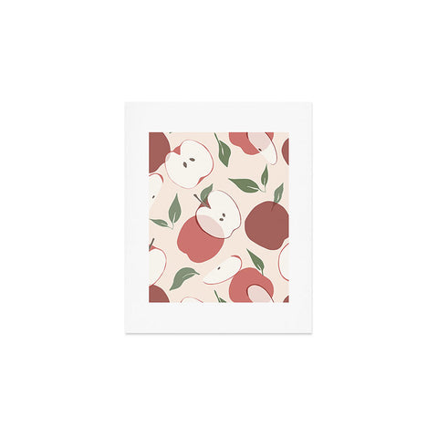 Cuss Yeah Designs Abstract Red Apple Pattern Art Print