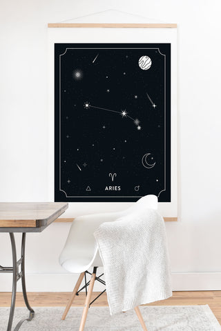 Cuss Yeah Designs Aries Star Constellation Art Print And Hanger