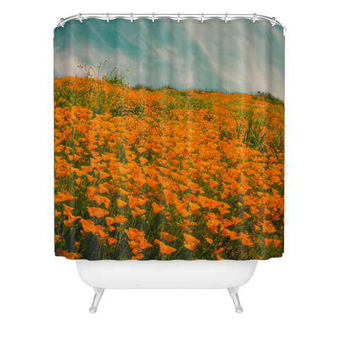 Cuss Yeah Designs California Poppy Field Shower Curtain